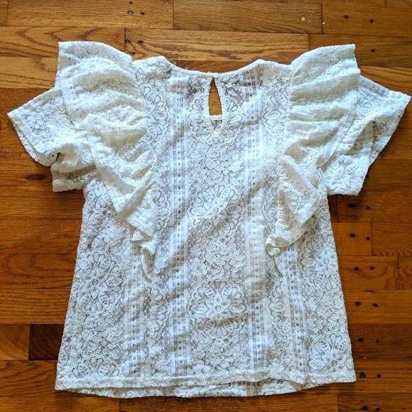 Flying Tomato Ruffle Lace Top - Picture 3 of 8